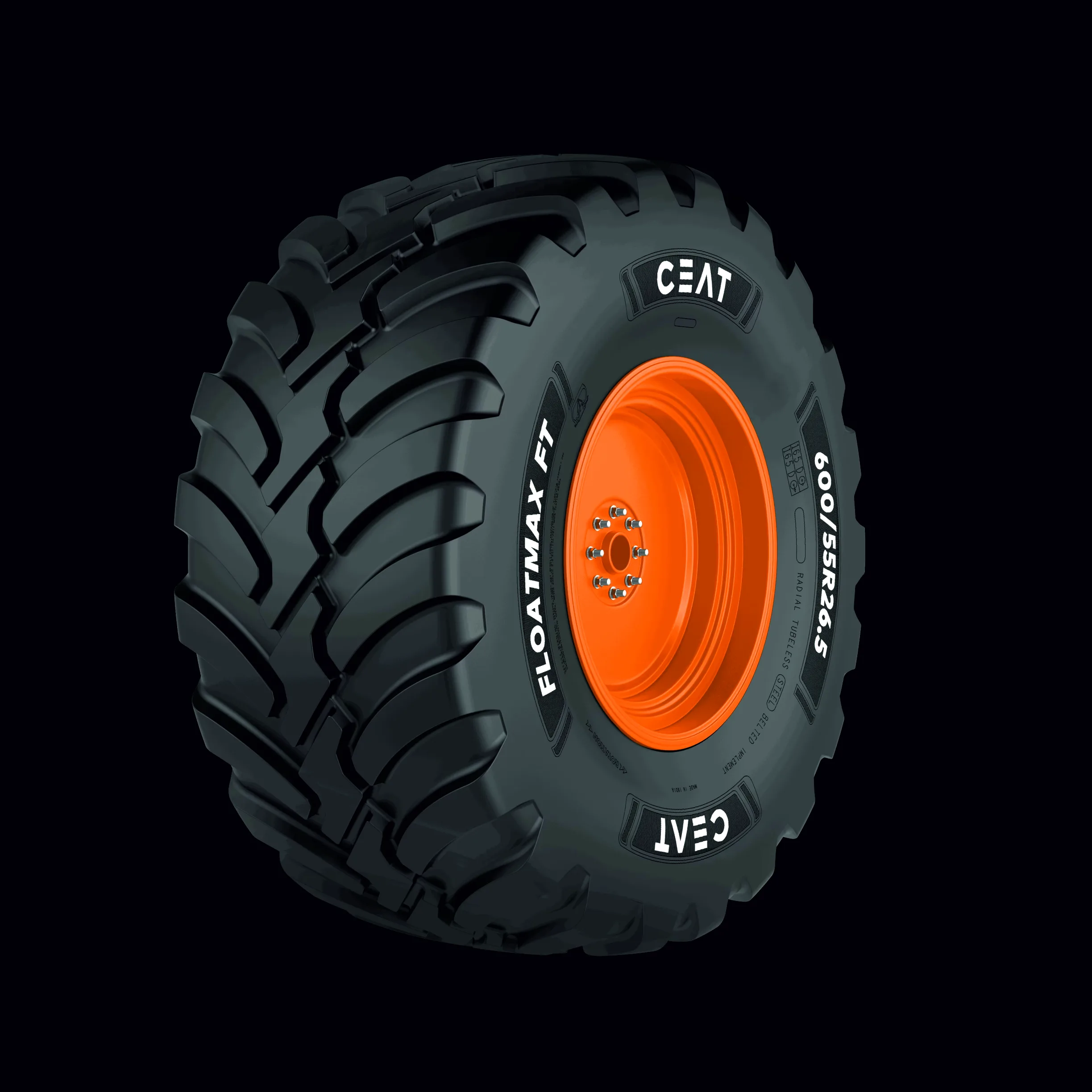 Сільськогосподарські шини, Шини для причепів - Шина 500/60 R 22.5 FLOATMAX FT 155D TL SB - 107065 CEAT